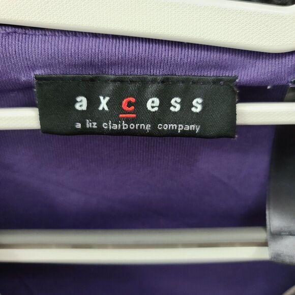 Axcess Womens Top Multi-Color Size Small 100% polyester Cap Sleeve Floral Design - Picture 5 of 12